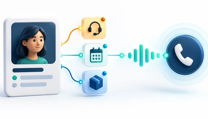 نمایش اطلاعات مشتری در CRM پیش از شروع تماس صوتی